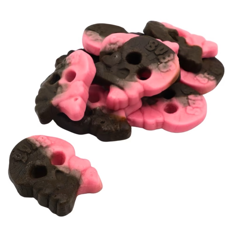 Raspberry Licorice Skull